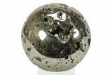 Polished Pyrite Sphere - Peru #231656-1